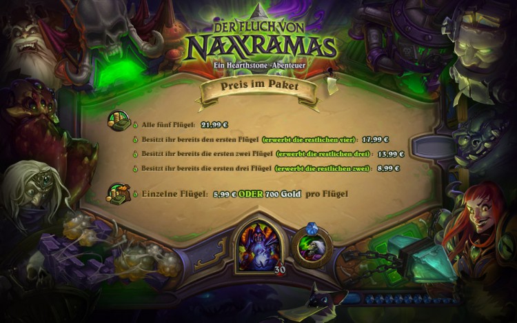 Hearthstone-Naxx-Preise